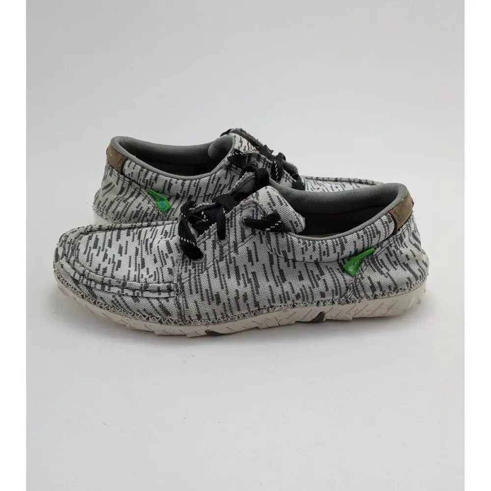 Womens Twisted X Zero-X Eco TWX Gray White Lace Up Flats Shoes WZX0001 Size 10
